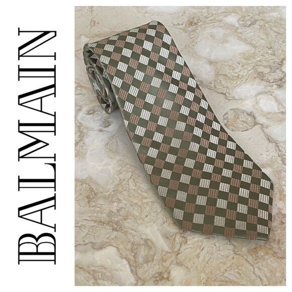 Balmain Paris 100% Silk Tie - Picture 1 of 8